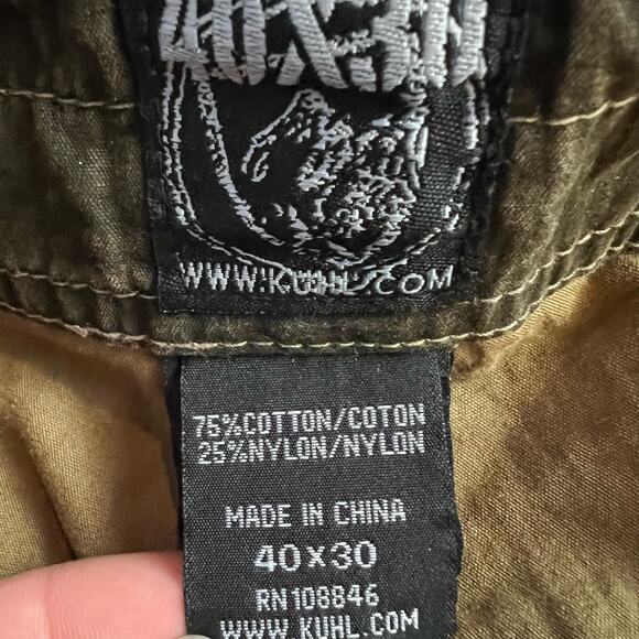 KUHL Revolvr Pants Mens 40 x30 Brown Vintage Patina Dye Hiking outdoor - Picture 5 of 10